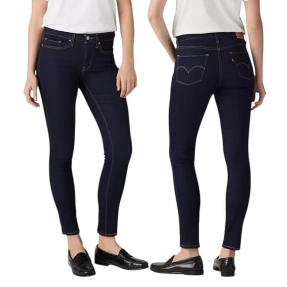 Levi’s 311 Shaping Skinny Jeans Dark Wash Size 28 Darkest Sky - Picture 1 of 15